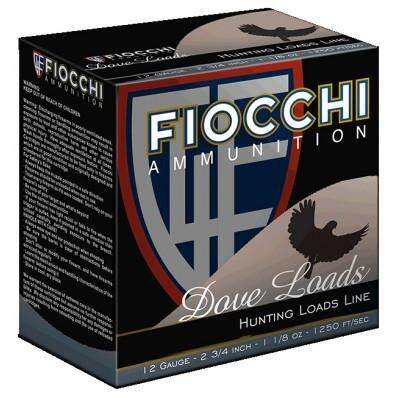 Ammunition Fiocchi Ammunition Ready Series 12Gauge2.75" FIOCCHI 12ga LEAD DOVE & QUAIL 2 3/4" 1 1/8OZ  #8 SHOT 1250FPS 25RD